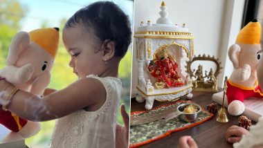 Priyanka Chopra Gives a Glimpse of Ganesh Chaturthi Celebration With Daughter Malti Marie (View Pics)