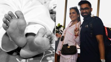 Rahul Tewatia and Wife Ridhi Pannu Blessed With Baby Girl, Gujarat Titans Cricketer Shares Picture of Newborn On Instagram (See Post)