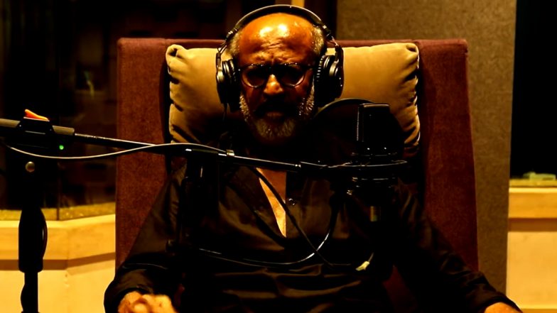 Lal Salaam: Rajinikanth Completes Dubbing For His Character ‘Moideen Bhai’ For Daughter Aishwarya’s Movie (Watch Video)