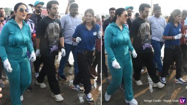 Rajkummar Rao Joins The Clean-up Drive Program At Juhu Beach, Actor Urges People To Take Part in PM Narendra Modi's 'Swachhata Hi Seva' Campaign