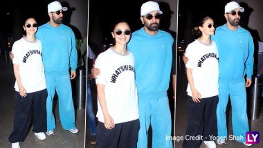 Ranbir Kapoor and Alia Bhatt Return to Mumbai After a Fun-Filled New York Vacay (View Pic)