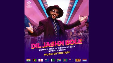 ICC World Cup 2023: Ranveer Singh to Feature in Official Anthem 'Dil Jashn Bole', Song To Be Out Today!