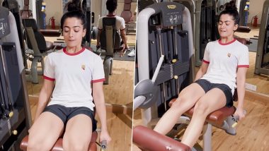 Rashmika Mandanna Flaunts Toned Legs In Intense Workout (Watch Video)