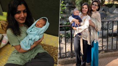 Raveena Tandon Pens Adorable Birthday Wish for Grandson Rudra (View Pics)