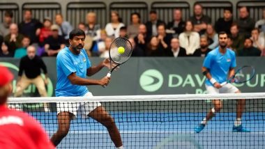 Asian Games 2023: Rohan Bopanna-Yuki Bhambri Fall to Uzbek Pair Sergey Fomin-Khumoyun Sultanov in Tennis Doubles Second Round