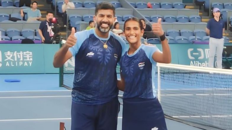 Rohan Bopanna-Rutuja Bhosale at Asian Games 2023, Tennis Live Streaming Online: Know TV Channel & Telecast Details for India vs Chinese Taipei Mixed Doubles Final in Hangzhou