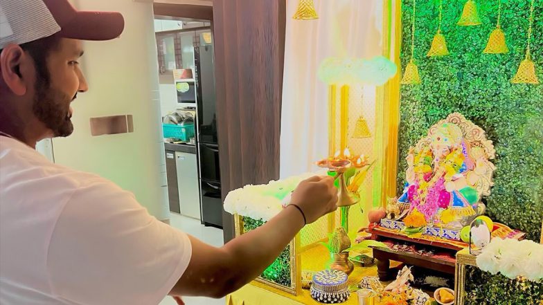 Rohit Sharma Celebrates Ganesh Chaturthi After Asia Cup 2023 Title Victory, Shares Picture of Special Occasion On Instagram (See Post)