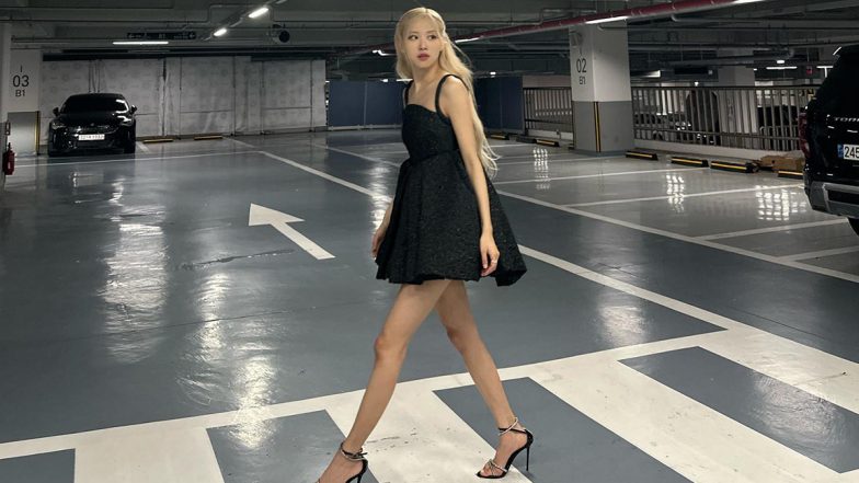 BLACKPINK’s Rosé Strikes a Pose in Parking Lot, K-Pop Idol Shares Stunning Pics in Sleeveless Black Mini Dress