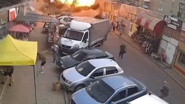 Russia Missile Attack on Ukraine Videos: 16 Dead After Russian Forces Allegedly Attack Market in Kostiantynivka, Terrifying Visuals Surface Online
