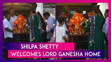 Ganesh Chaturthi 2023: Shilpa Shetty Welcomes Lord Ganesha Home Amid Loud Chants Of ‘Ganpati Bappa Morya’