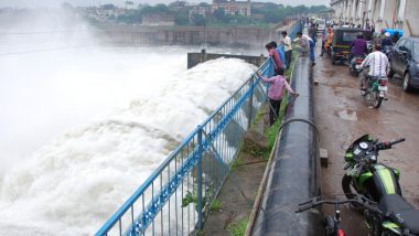 Gujarat Rains: 13,000 Cusecs Water Discharged From Vasna Barrage in Sabarmati River To Regulate Water Level