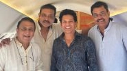 Sachin Tendulkar, Ravi Shastri, Sunil Gavaskar, Dilip Vengsarkar Head to Varanasi for Cricket Stadium Foundation Stone Laying Ceremony