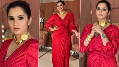 Sania Mirza is a Total Fashionista in Red Maxi Gown, Tennis Star Shares Stunning Snaps On Insta