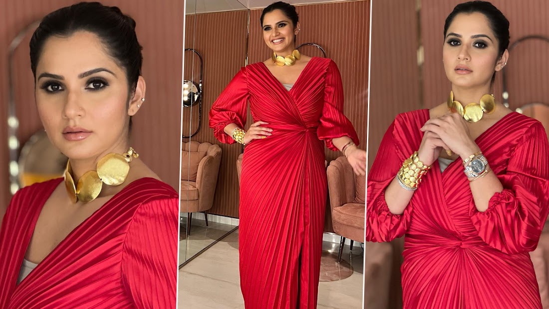 Xxx Video Sania Mirza - Sania Mirza is a Total Fashionista in Red Maxi Gown, Tennis Star Shares  Stunning Snaps On Insta | ðŸ‘— LatestLY