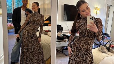 Selena Gomez Vacays in Paris, Calm Down Singer Looks Stunning in Full Length Leopard Print Dress (View Pics)