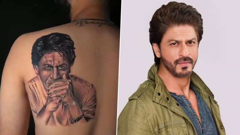 Shah Rukh Khan Expresses Concern After a Fan Inks the Jawan Actor's Tattoo On His Body (Watch Video)