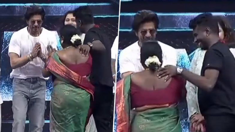 This Video of Jawan Star Shah Rukh Khan Greeting Director Atlee’s Mother Onstage Wins the Internet – WATCH