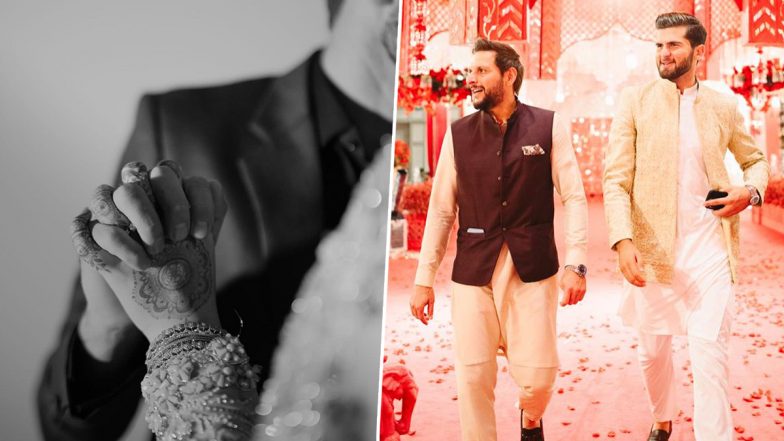 ‘Here Is to the Beginning of Love and Laughter…’ Shaheen Afridi Shares Adorable Pictures From Wedding Ceremony With Shahid Afridi’s Daughter Ansha