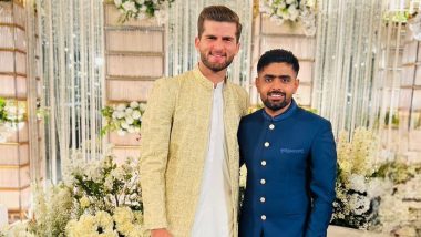 Babar Azam Attends Shaheen Shah Afridi and Ansha Afridi's Wedding Ceremony Amid Reports of Rift, Congratulates Newly Wed Couple (See Post)