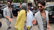 Shahid Kapoor Gets Angry at Pap During Ruhaan Kapoor- Manukriti Pahwa&rsquo;s Wedding Bash, Says &lsquo;Pagalon Ki Tarah Kyu Chilla Rahe Ho?&rsquo; (Watch Video)