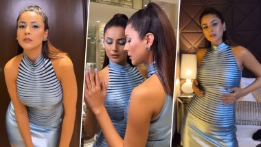Shehnaaz Gill Takes Her Fashion Game Notch Higher in Leather Top Paired With Mini Skirt; Check Out Thank You For Coming Actress' Bold Avatar (Watch Video)