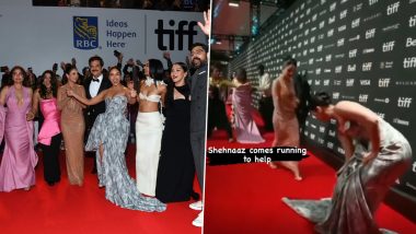 Video of Shehnaaz Gill Helping Bhumi Pednekar Fix Her Dress on the Red Carpet at TIFF 2023 Is Winning Over the Internet – WATCH
