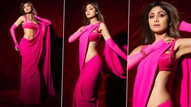 Shilpa Shetty Spills Drama and Sass in Hot Pink Chiffon Saree, Check Out Sukhee Actress' Latest Pictures!