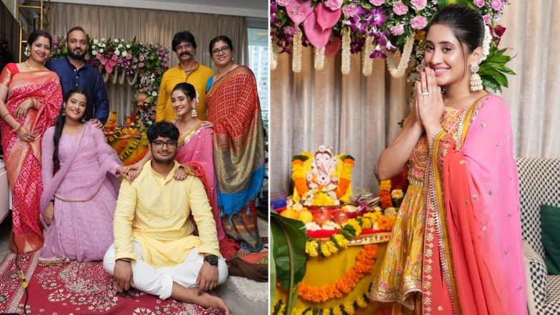 Shivangi Joshi Shares Glimpses of Her Ganpati Celebrations With Family (View Pics)