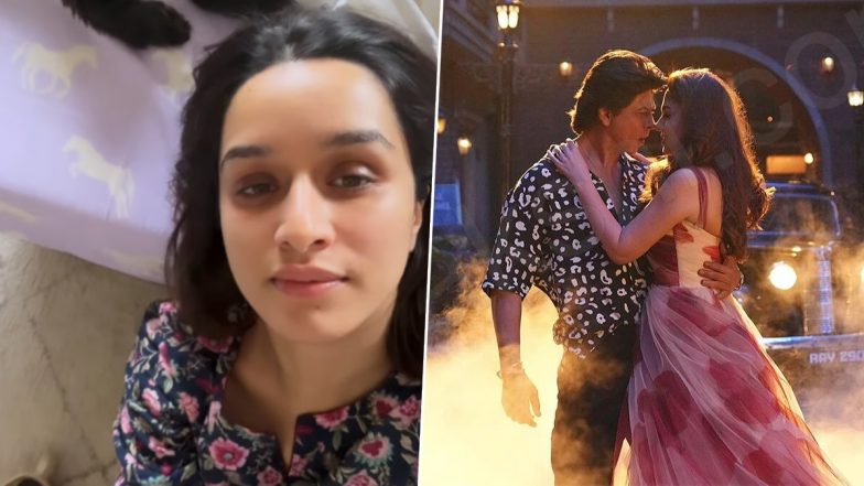 Jawan Fever: Shraddha Kapoor Can’t Get Enough of Shah Rukh Khan’s ‘Chaleya’ Song, Stree Actress Shares Short Video on Insta- WATCH