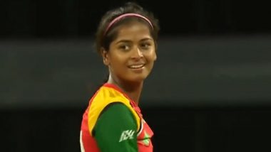 Shreyanka Patil Becomes First Player in Women's Caribbean Premier League History To Take Four-Wicket Haul, Achieves Feat During Guyana Amazon Warriors vs Barbados Royals WCPL 2023 Match (Watch Video)