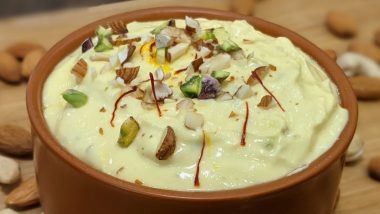 Ganeshotsav 2023 Day 6 Bhog – Shrikhand: Easy Recipe To Make Flavoured Yogurt Dessert for Ganesh Festival (Watch Video)
