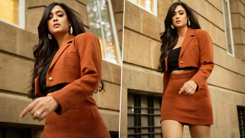 Shweta Tiwari Looks Absolutely Chic in Brown Co-Ord Set (See Pics)