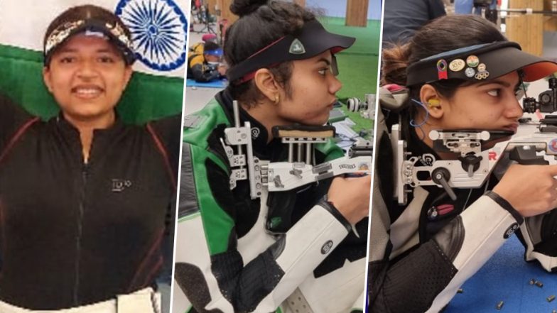 Sift Samra, Ashi Chouksey and Manini Kaushik Shine As India Win Silver Medal in Women’s 50m Rifle 3P Team Event at Asian Games 2023