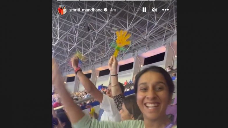 Smriti Mandhana, Jemimah Rodrigues and Other Indian Women's Cricketers Attend Indian Football Team's Clash With China in Asian Games 2023