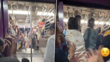 Snake Found Inside Mumbai Local Train? Chaos in Ladies Compartment as Women Shout 'Saap Hai', GRP Officials Find Nothing (Watch Video)