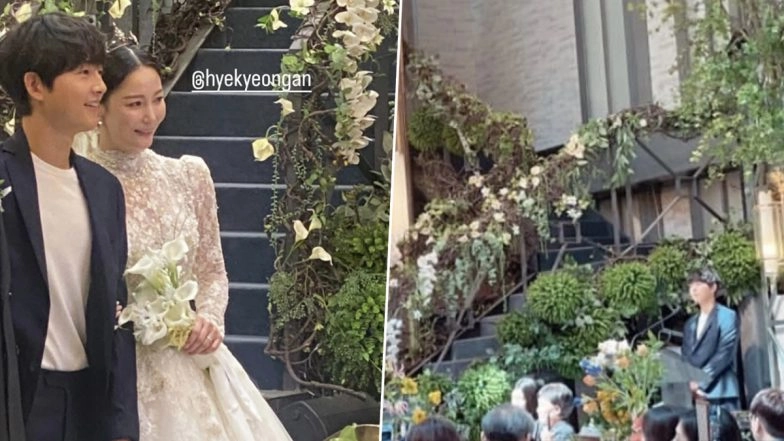 Song Joong Ki Attends Ahn Hye Kyung’s Wedding in South Korea, Vincenzo Actor Looks Charming With Bride and Groom (View Pic)