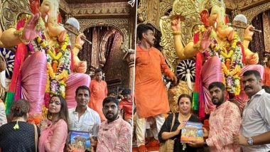 Ganesh Chaturthi 2023: Sonu Sood and Farah Khan Seek Blessings at Mumbai’s Lalbaugcha Raja (View Pic)
