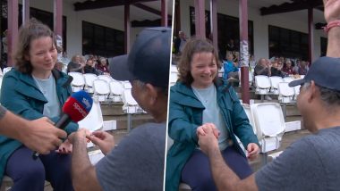 'She Said YES' Spectator Proposes Partner At the County Ground During ENG-W vs SL-W 2nd ODI 2023, Video Goes Viral!