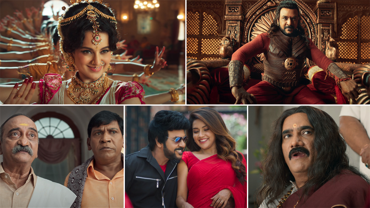 South News | Kangana Ranaut, Raghava Lawrence and P Vasu's Chandramukhi 2 Trailer Out | 🎥 LatestLY