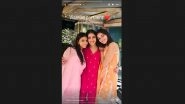 Ananya Panday Bids Adieu to Lord Ganesha with &lsquo;Visarjan Partners&rsquo; Suhana Khan and Navya Naveli Nanda (View Pic)