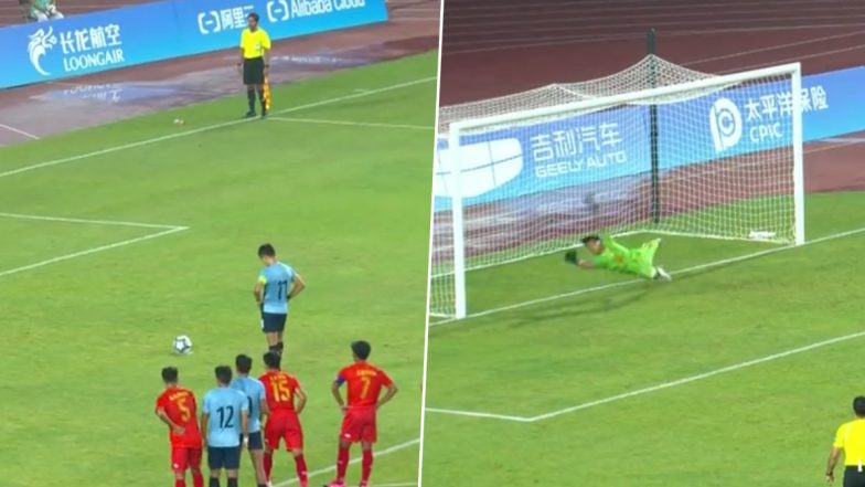 Sunil Chhetri Goal Video: Watch the Indian Football Team Captain Score Spotkick Against Myanmar in Asian Games 2023