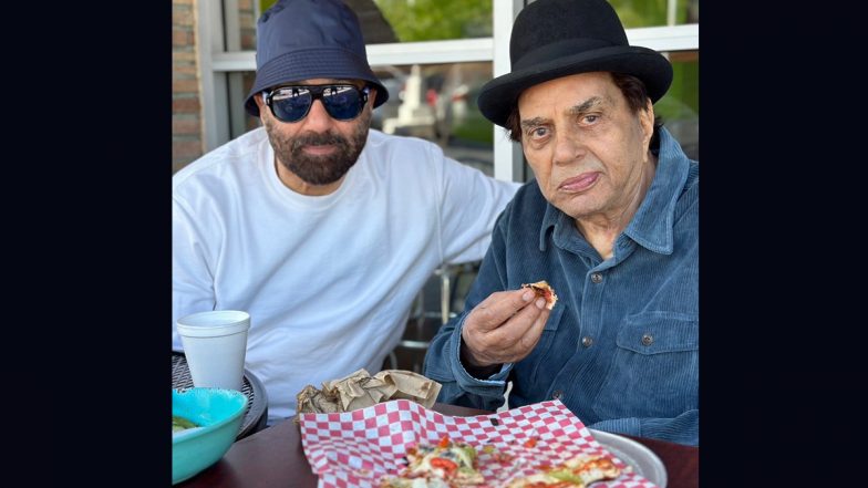 Sunny Deol and Dharmendra’s Pic from Their Pizza Date Will Leave Your Hearts Melting