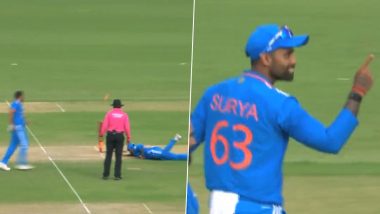Suryakumar Yadav Pulls Off Backhand Throw To Run Out Cameron Green After Mix-Up During IND vs AUS 1st ODI 2023 (Watch Video)