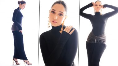 Tamannaah Bhatia is a Sexy Boss Babe in High-Neck All Black Outfit, Check Out Jailer Actress's Latest Instagram Pictures!