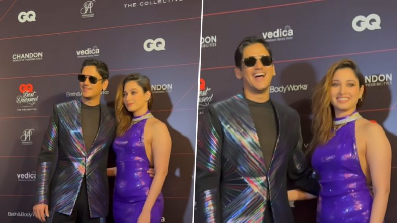 Tamannaah Bhatia and Vijay Varma Dish Out Stylish Couple Goals at GQ Best Dressed 2023 (Watch Video)