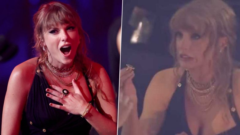 OMG! Taylor Swift Looks Terrified After Her $12000 Diamond Ring Breaks at VMAs 2023 (Watch Viral Video)