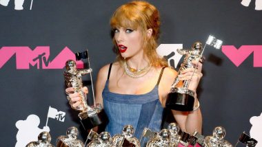 Taylor Swift Wins Big at VMAs 2023! Pic of the Singer Posing with Her Nine Trophies at the After-Party Goes Viral