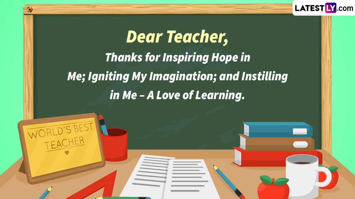 Happy Teachers' Day 2023 Wishes, Quotes and Greetings: WhatsApp ...