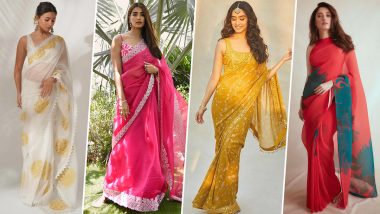 Ganesh Chaturthi 2023 Saree Ideas: Alia Bhatt, Tamannaah's Festive Sarees to Wear On This Occasion