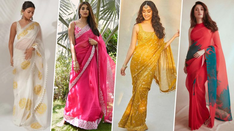 Ganesh Chaturthi 2023 Saree Ideas: Alia Bhatt, Tamannaah's Festive Sarees to Wear On This Occasion